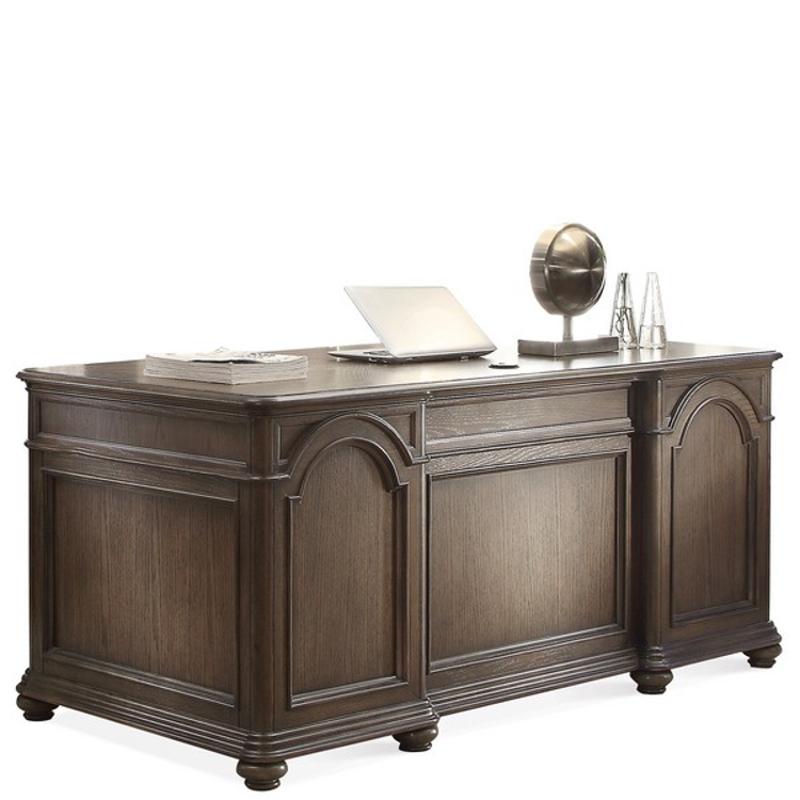 15831 Riverside Furniture Belmeade Executive Desk Oak