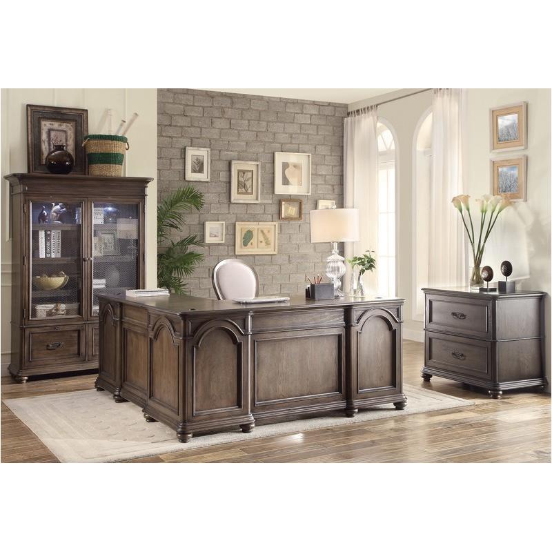 15832 Riverside Furniture Belmeade Ldesk And Return Oak