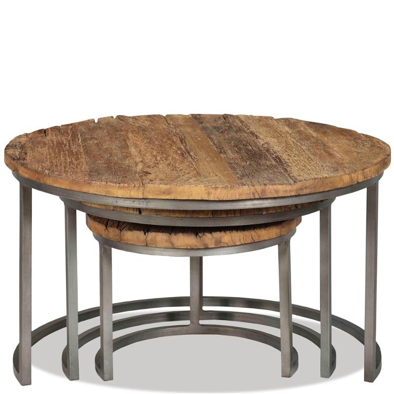 56802 Riverside Furniture Tania 3 Piece Nesting Cocktail Tables