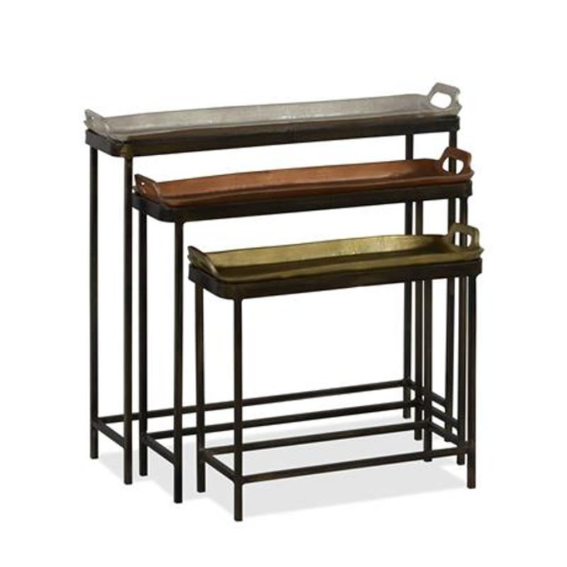 47409 Riverside Furniture Zeke Nesting Tray Tables