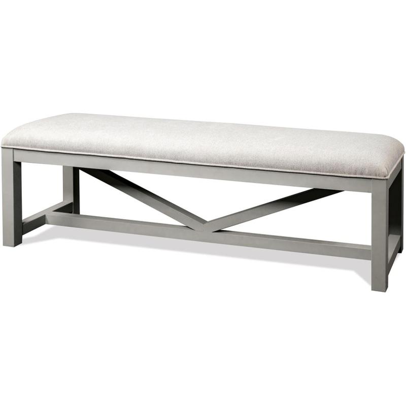 12159 Riverside Furniture Osborne Uph Dining Bench 1in