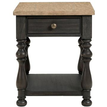 32309 Riverside Furniture Barrington Two Tone Living Room Furniture End Table