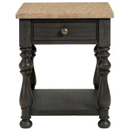 32309 Riverside Furniture Barrington Two Tone Living Room Furniture End Table