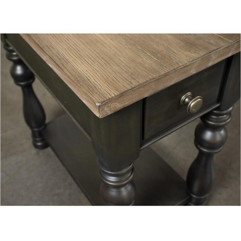 32312 Riverside Furniture Barrington Two Tone Chairside Table