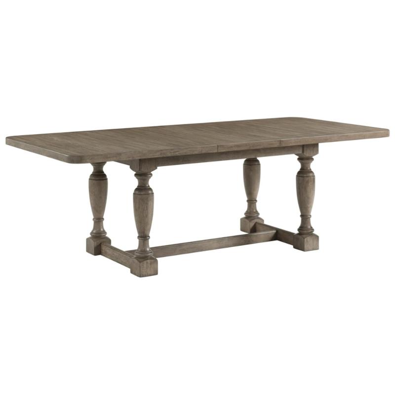 58750 Riverside Furniture Louis Farmhouse Trestle Dining Table