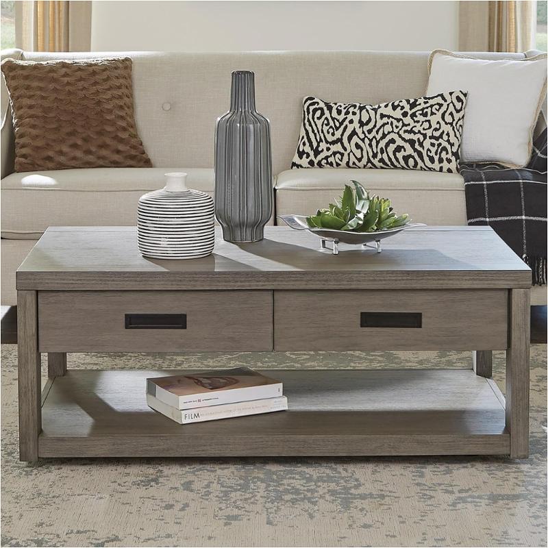 79802 Riverside Furniture Riata Gray Living Room Furniture Cocktail Table