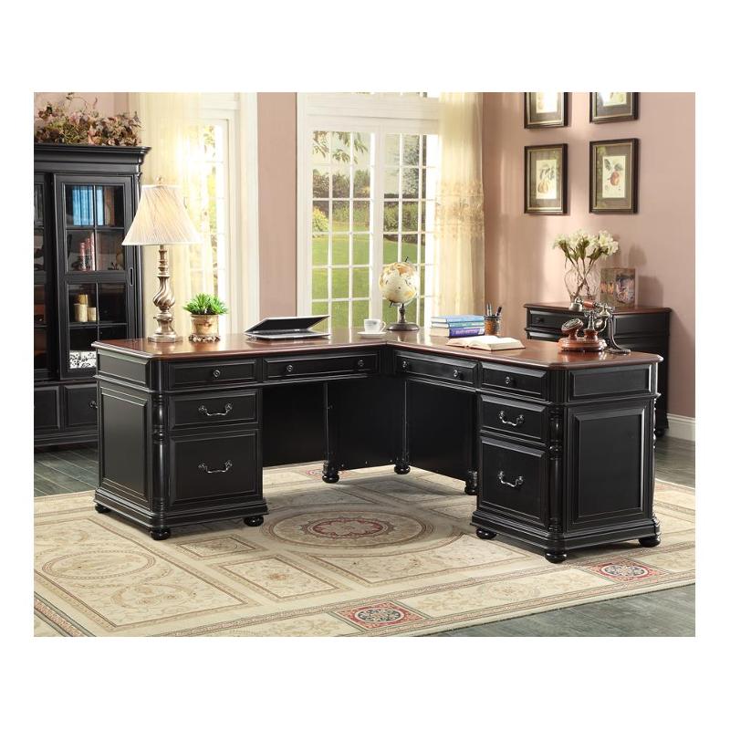 24432 Riverside Furniture Brookdale Ldesk And Return