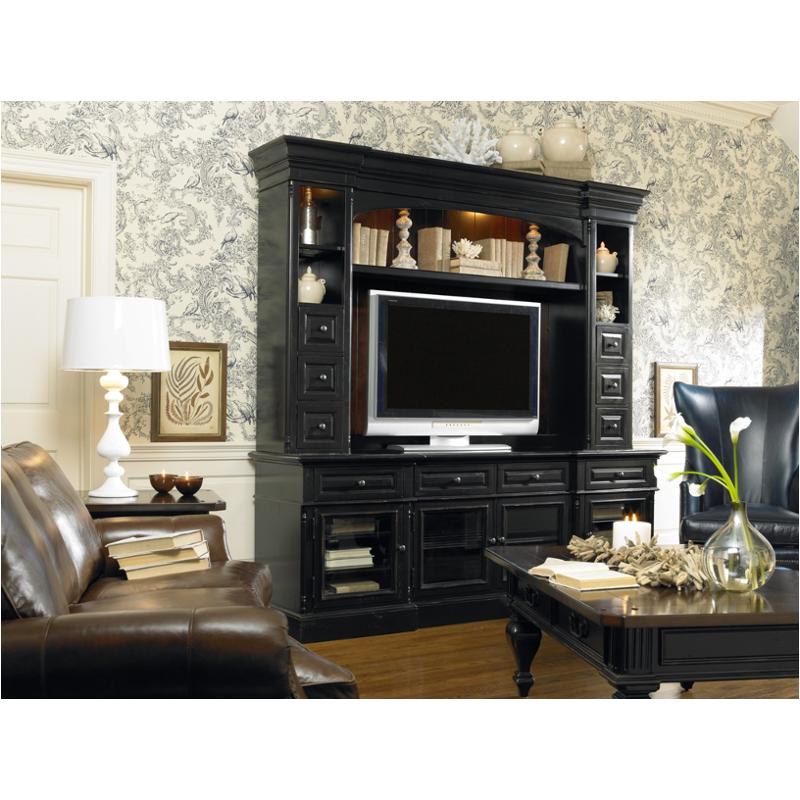 243-55-575 Hooker Furniture New Castle Ii - Black Home Entertainment Furniture Entertainment Center