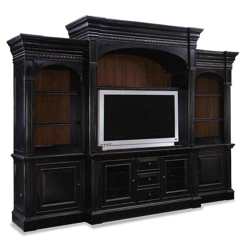 243-70-112 Hooker Furniture New Castle Ii - Black Home Entertainment Furniture Entertainment Center