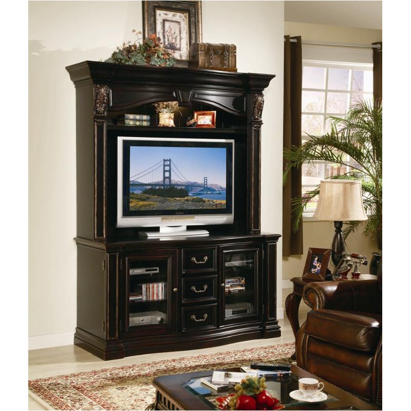 429-55-580 Hooker Furniture Villa Sienna - Black Home Entertainment Furniture Entertainment Center