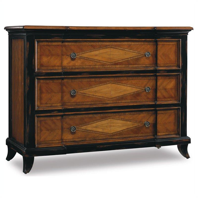 59350002 Hooker Furniture Accents Threedrawer Leg Chest
