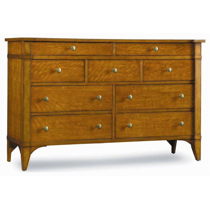 636-90-002 Hooker Furniture Abbott Place - Light Cherry Bedroom Furniture Dresser