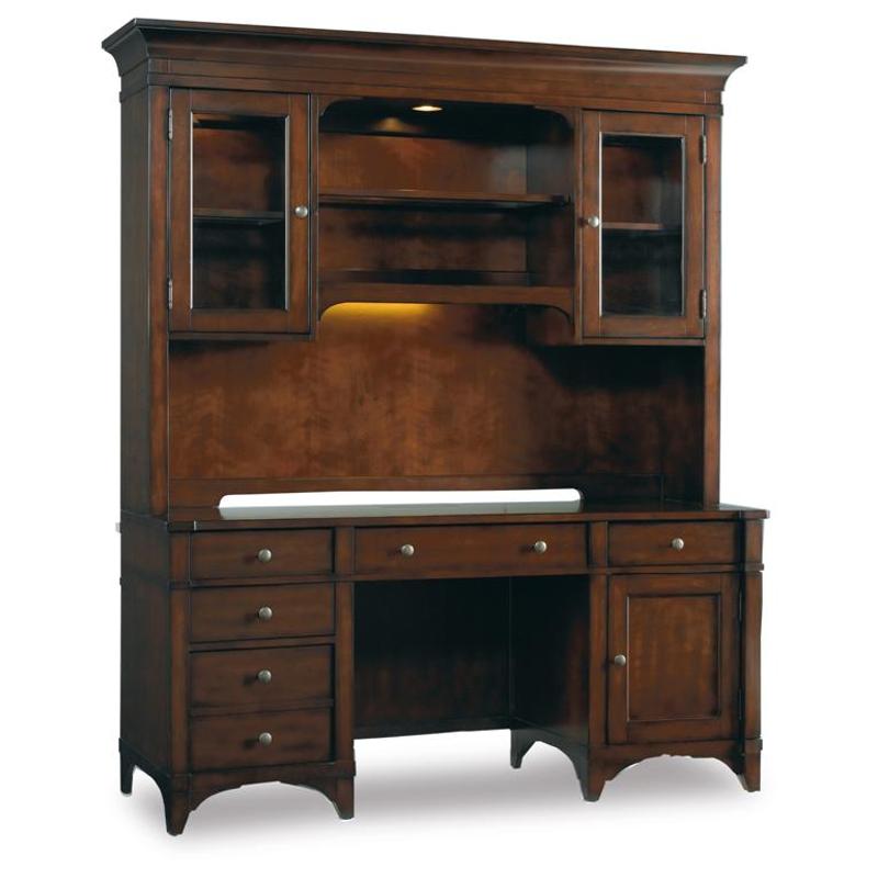 637-10-464 Hooker Furniture Abbott Place - Dark Cherry Credenza