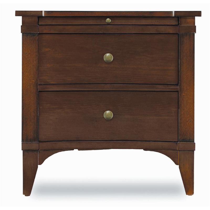 637-90-016 Hooker Furniture Abbott Place - Dark Cherry Bedroom Furniture Nightstand