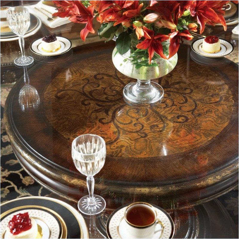 Hooker furniture round glass dining outlet table