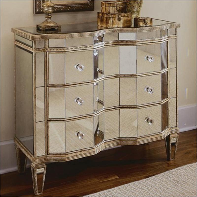 884 85 122 Hooker Furniture Mirrored Three Drawer Chest
