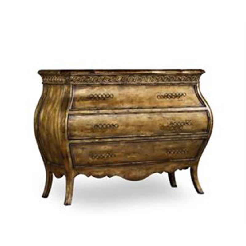 301690017 Hooker Furniture Threedrawer Bombe Chest Bling
