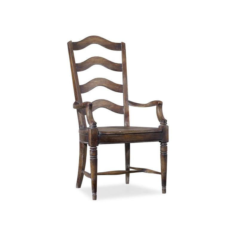 534375300 Hooker Furniture Willow Bend Ladderback Arm Chair