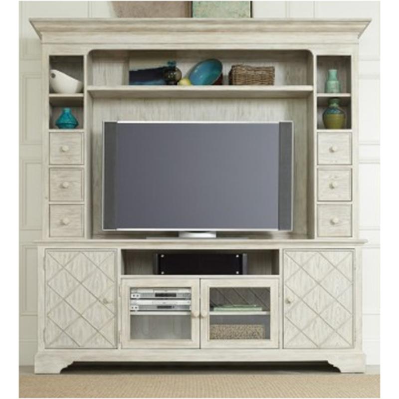5325-55480 Hooker Furniture Sunset Point - Hatters White Home Entertainment Furniture Tv Console