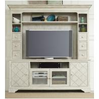 5325-55480 Hooker Furniture Sunset Point - Hatters White Home Entertainment Furniture Tv Console
