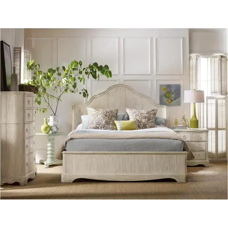 5325-90368 Hooker Furniture Sunset Point - Hatters White Bedroom Furniture Bed