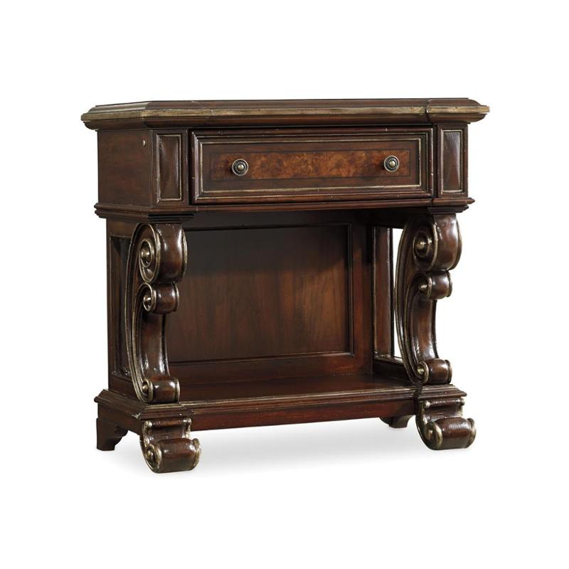 5272 90116 Hooker Furniture One Drawer Leg Nightstand