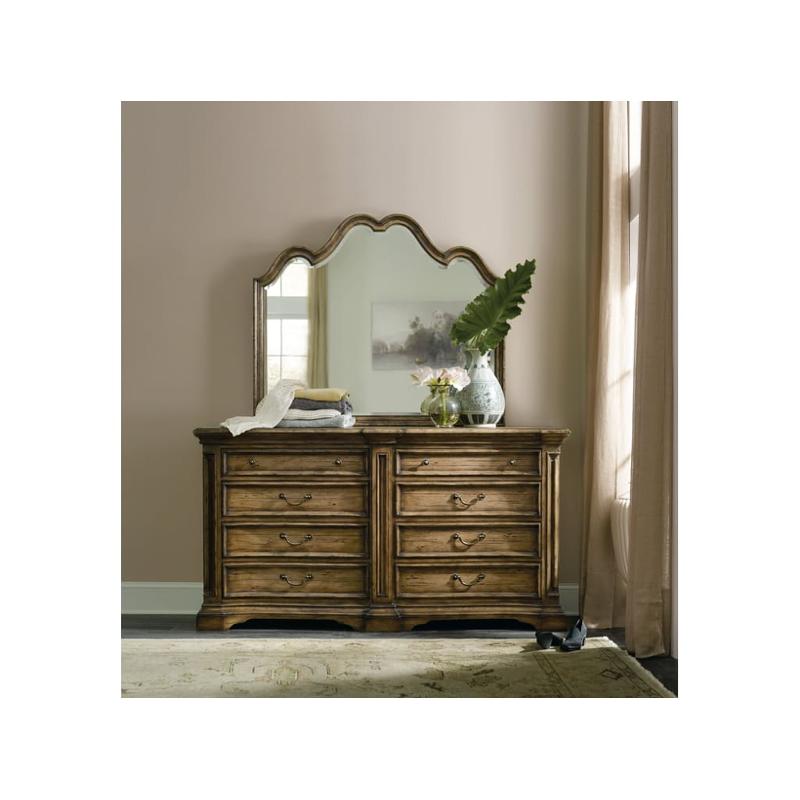 1595-90002-brn Hooker Furniture Auberose Bedroom Furniture Dresser