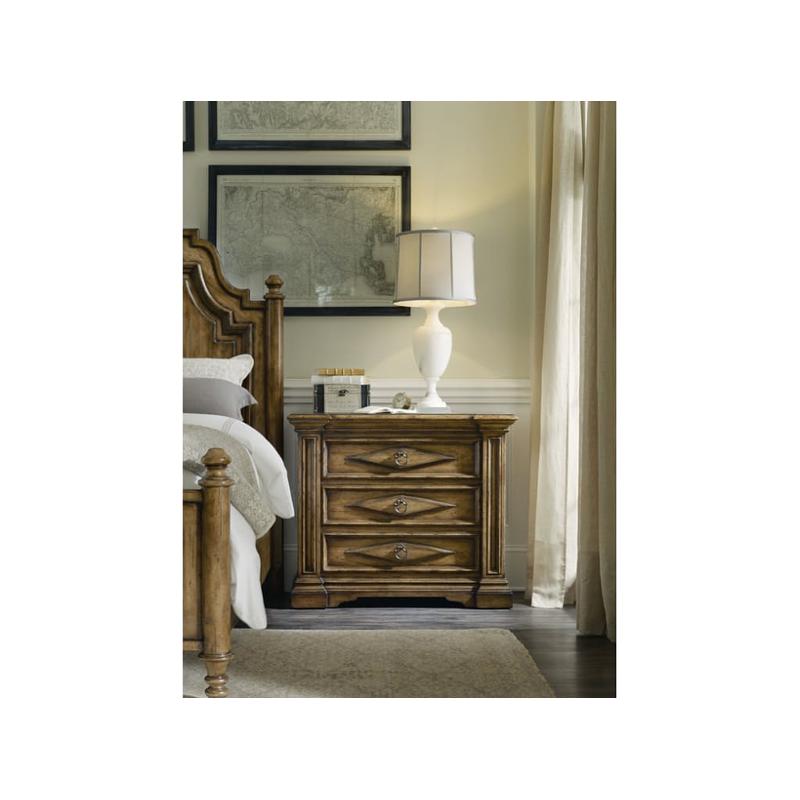 1595-90017-brn Hooker Furniture Auberose Bedroom Furniture Nightstand