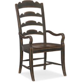 5960-75300-blk Hooker Furniture Hill Country Dining Room Furniture Dining Chair