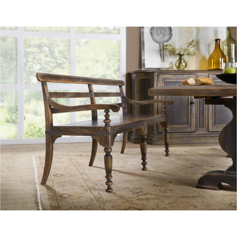 5960-75315-brn Hooker Furniture Hill Country Dining Room Furniture Benche