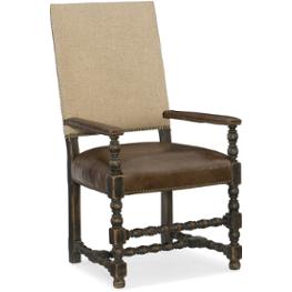 5960-75400-blk Hooker Furniture Hill Country Dining Room Furniture Dining Chair
