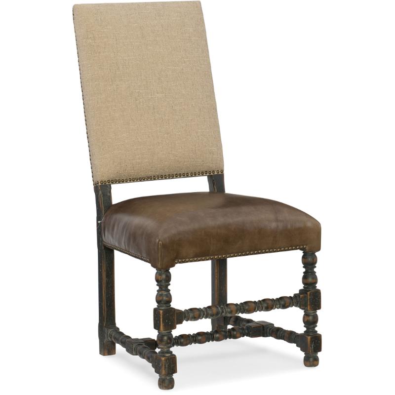 5960 75410 Blk Hooker Furniture Comfort Upholstered Side Chair