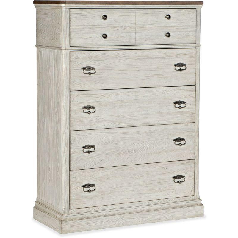 6101-90010-02 Hooker Furniture Montebello - Danish White Bedroom Furniture Chest