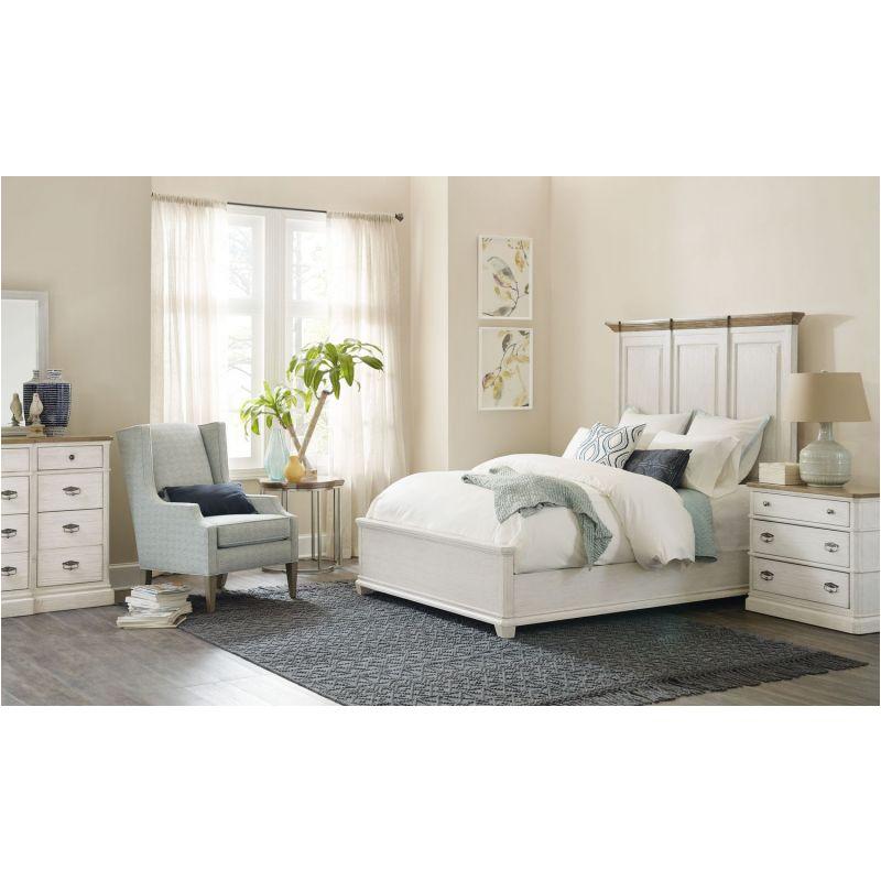 6101-90667-02 Hooker Furniture Montebello - Danish White Bedroom Furniture Bed