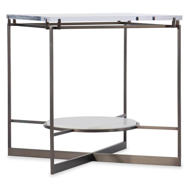 638-80003-wh Hooker Furniture Living Room Furniture End Table