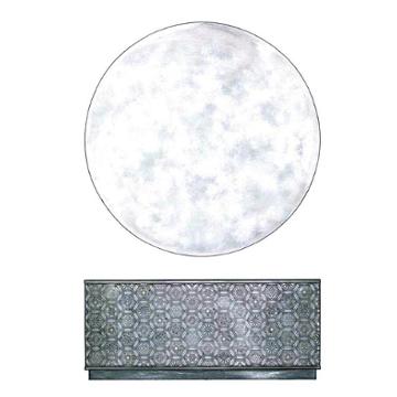 638-80006-95 Hooker Furniture Melange Living Room Furniture Cocktail Table