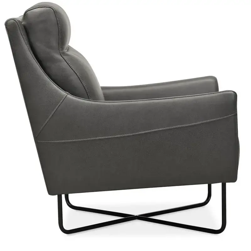 Cc443-097 Hooker Furniture Efron Club Chair With Black Metal Base