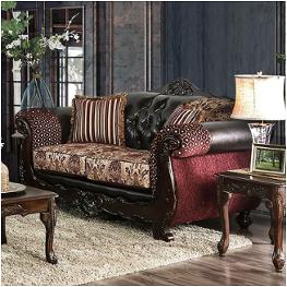 Sm6415-lv Furniture Of America Quirino Living Room Furniture Loveseat