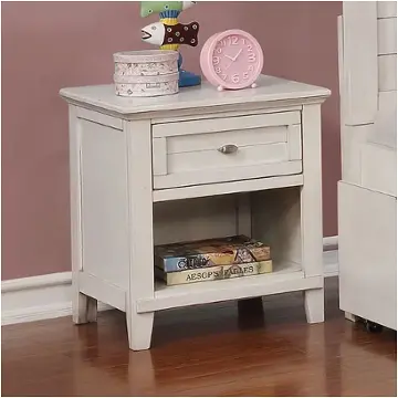 Cm7517-wh-n Furniture Of America Brogan Bedroom Furniture Nightstand