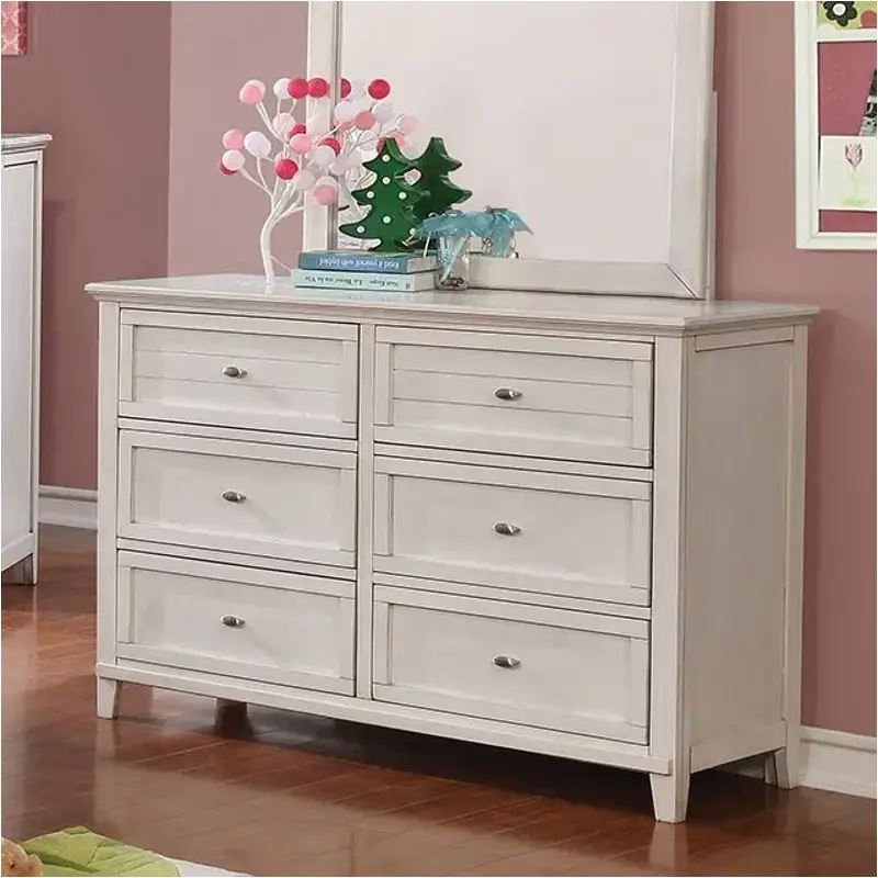 Cm7517-wh-d Furniture Of America Brogan Bedroom Furniture Dresser