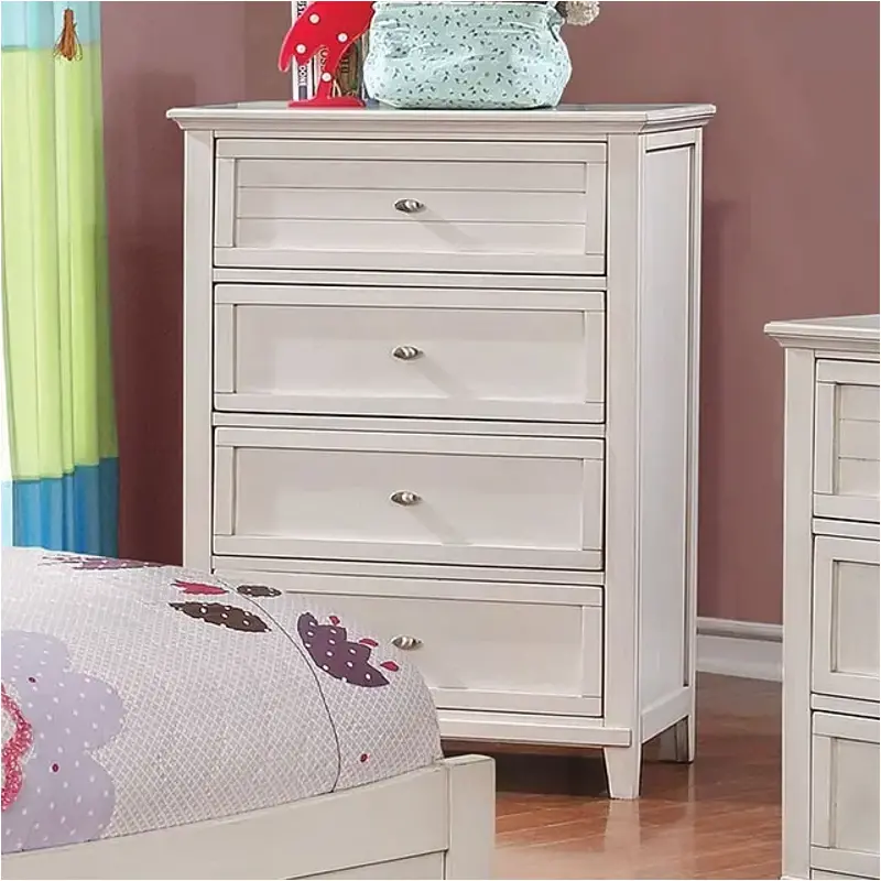 Cm7517-wh-c Furniture Of America Brogan Bedroom Furniture Chest