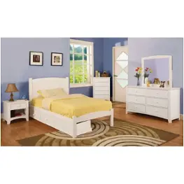 Cm-dr452-wh Furniture Of America Omnus Bedroom Furniture Bed