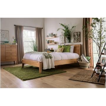 Foa7602ek Furniture Of America Willamette - Light Oak Bedroom Furniture Bed