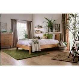 Foa7602ek Furniture Of America Willamette - Light Oak Bedroom Furniture Bed