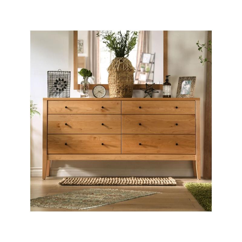 Furniture of America Willamette Light Oak Dresser