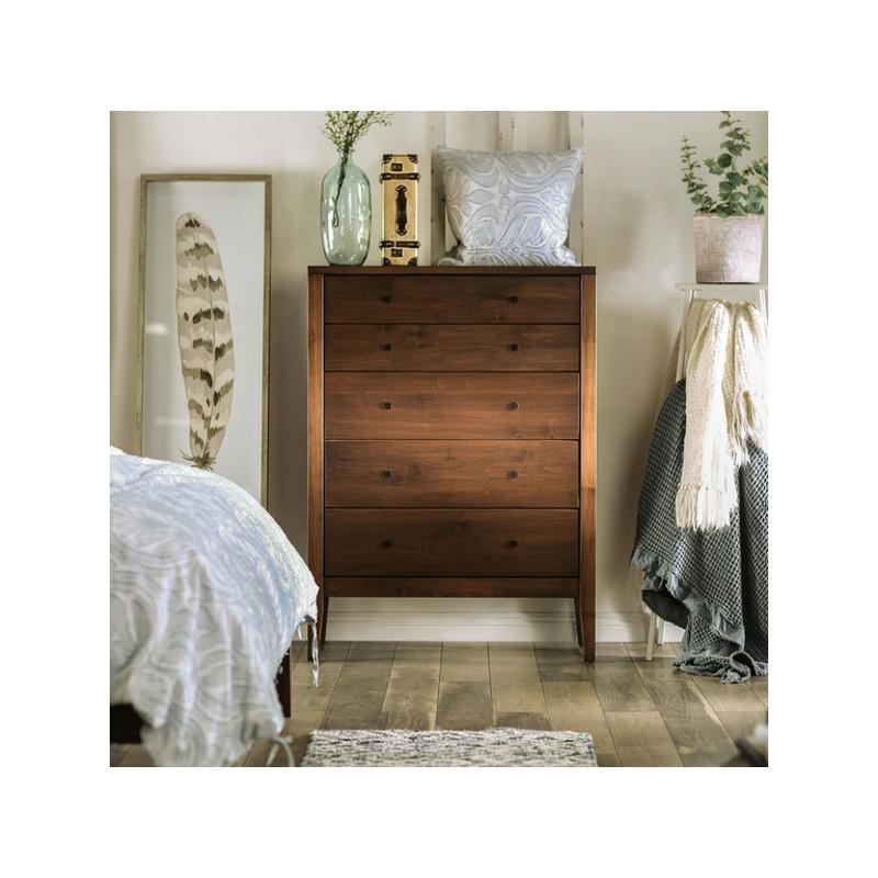 Foa7601c-5d Furniture Of America Willamette - Espresso Bedroom Furniture Chest