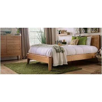 Foa7602q Furniture Of America Willamette - Light Oak Bedroom Furniture Bed