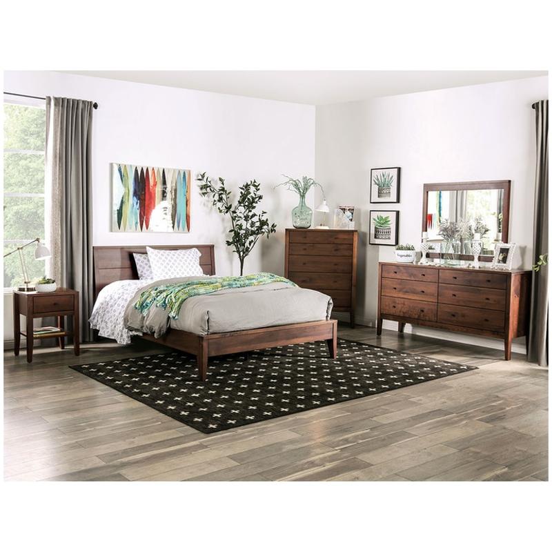 Foa7601q Furniture Of America Willamette - Espresso Bedroom Furniture Bed