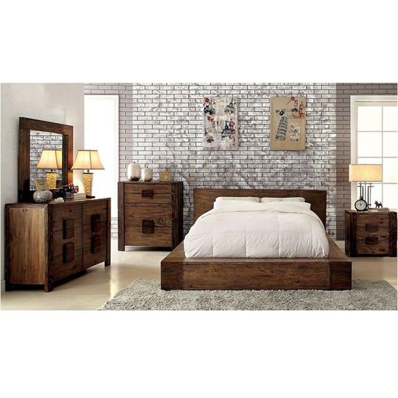 Cm7628q Furniture Of America Janeiro Bedroom Furniture Bed