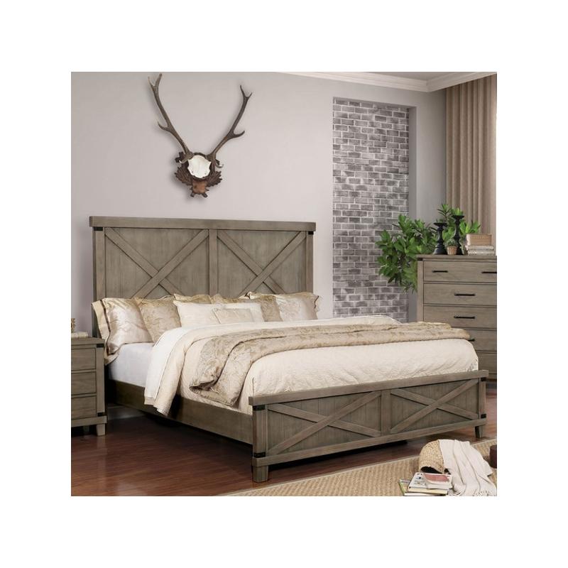 Cm7734gy-q Furniture Of America Bianca - Gray Bedroom Furniture Bed